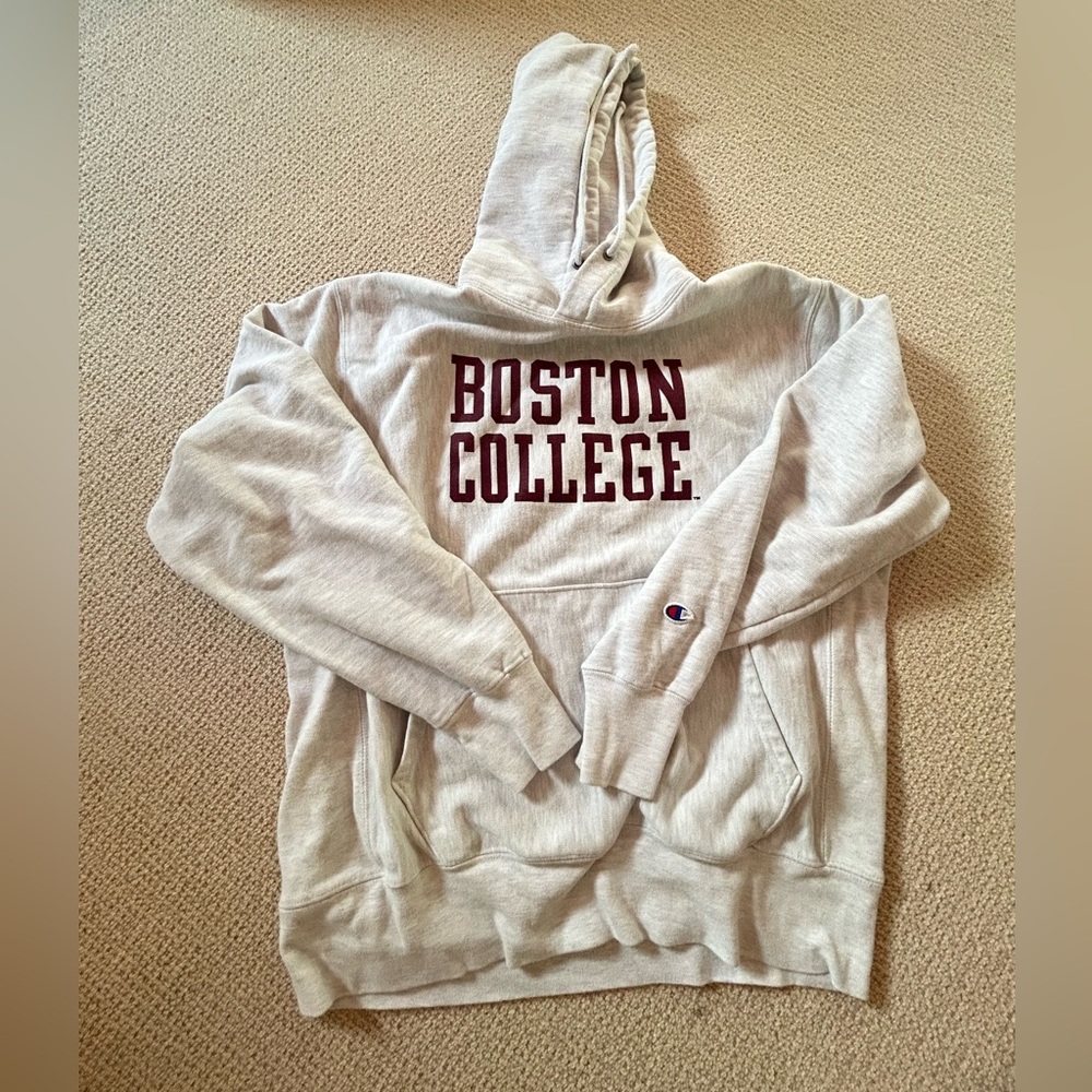 Boston College Champion Reverse Weave Hoodie